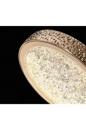 Collection Luxury Modern Exclusive Üçlü Sarkıt Led Avize Sıralı Yemek Masası Gold Sarı Ledli Avize burenze1068 - 4