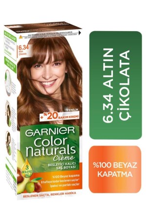 Color Naturals Haarfärbemittel 6. 34 Goldene Schokolade - 1