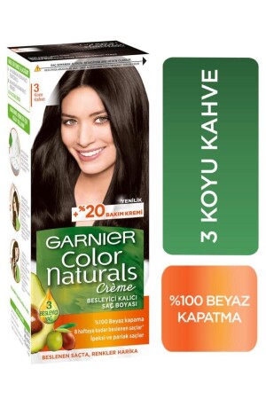 Color Naturals Saç Boyası 3 Koyu Kahve - 1