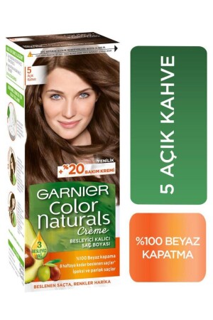 Color Naturals Saç Boyası 5 Açık Kahve - 3