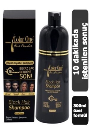 Color One Beyaz Saçlar Için Siyahlaştırıcı Şampuan Boya 300 ml Black Shampoo Siyah Şampuan 8682943111177 - 2