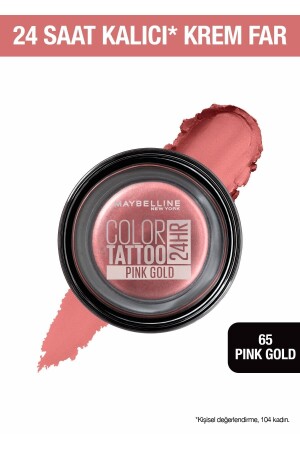 Color Tattoo 24H Göz Farı - 65 Pink Gold - Metalik Pembe - 1