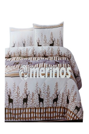 Comforter Çift Kişilik Yorgan Set Deer Bej - 2