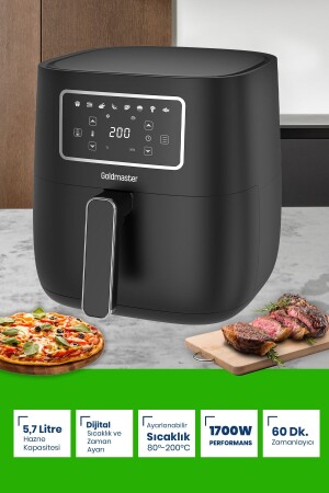 Cookblack 23 Parça Airfryer Sıcak Hava Fritöz Avantajlı Elektronik Evlilik Paketi Mutfak Çeyiz Seti 261935 - 4