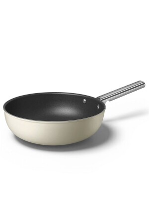 Cookware 50's Style Krem Wok Tava 30 Cm CKFW3001CRM - 3