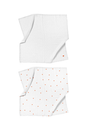 Cool Fox besticktes Musselin-Bezugsset aus 100 % Baumwolle (90 x 90 cm, 2 Stück) BABYMUSLIN0104 - 5