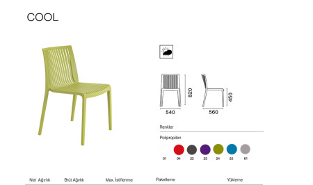 Cool Sandalye 2 Adet - 5