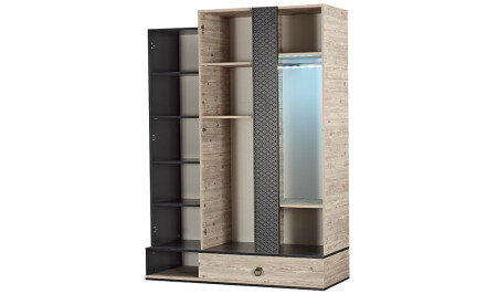 Copro 3-türiger Kleiderschrank - 4