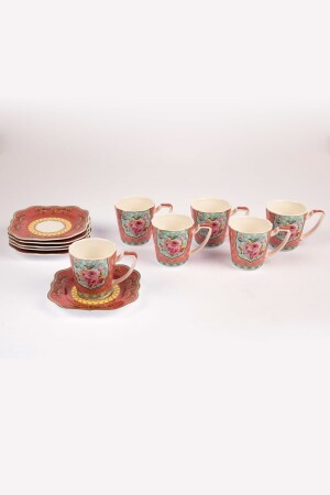 Coral Flower Kaffeetassen-Set für 6 Personen P244. 8847672000 - 3