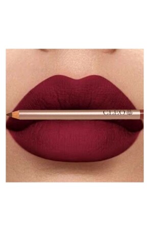 Cosmetics 24 Stunden anhaltender wasserfester Lippenstift (BORDO COURAGE) - 3