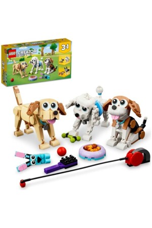 ® Creator Cute Dogs 31137 – Spielzeug-Bauset für Kinder ab 7 Jahren (475 Teile) - 3