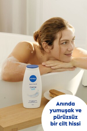 Creme Soft Creamy Touch Bade- und Duschgel 500 ml – Körperfeuchtigkeitscreme – Mandelöl – glatte Haut - 5