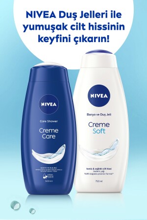 Creme Soft Kremsi Dokunuş Banyo Ve Duş Jeli 500ml- Vücut Nemlendirici- Badem Yağı- Pürüzsüz Cilt - 9