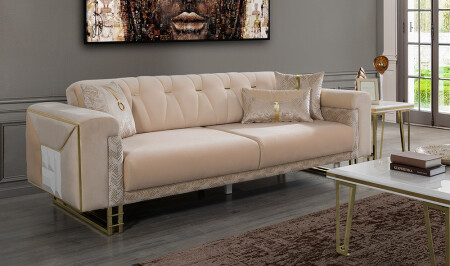 Cremefarbenes Nehir-Sofa - 2