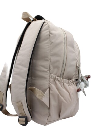 Crinkle wasserabweisender Stoff Unisex Beige Rucksack 2300 bag2300back - 8