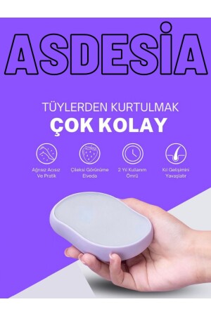 Crystal Eraser Epilasyon Aleti Tüy Silgisi Tüy Alıcı Fiziksel Kristal Epilatör Rose Gold Krom 21544 - 5