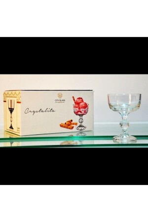 Crystalita Magnolia Cup Tatlı&dondurma Kasesi 6 Adet 250 ml kase1222 - 5