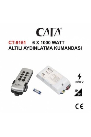 Ct-9151 6'lı Avize Aydınlatma Kumandası KTA049 - 1