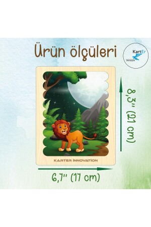 Cubuk-Puzzle, 10er-Set, Tierpuzzle, Montessorri-Puzzle, Tierpuzzle, 10-teiliges Puzzle CP - 6