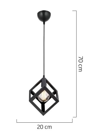 Cup Single Pendelleuchte Schwarz Moderne Retro Pendelleuchte Küche Wohnzimmer Pendelleuchte Kronleuchter 3032-01T - 7