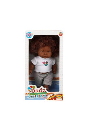 Dada Curly Haired Toy Schwarze männliche Fleischpuppe – 35 cm - 5