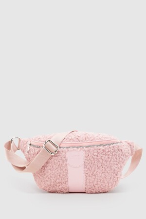 Damen-Gürteltasche aus Webpelz in Rosa 213 - 2