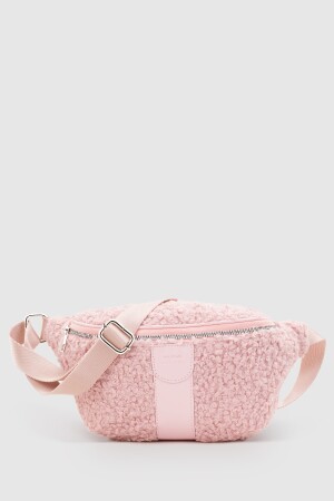 Damen-Gürteltasche aus Webpelz in Rosa 213 - 3