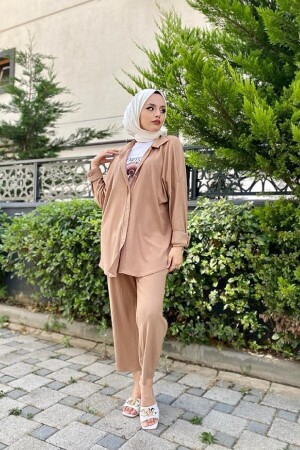 Damen-Hijab-Anzug mit Hose vl-clnbrmctkm43 - 1