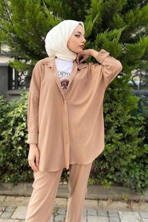 Damen-Hijab-Anzug mit Hose vl-clnbrmctkm43 - 2