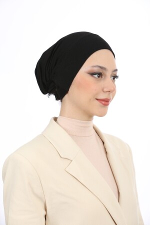 Damen-Hijab mit großem Volumen, praktischer, rutschfester Haube, die unter den Hals und das Kinn reicht - 8