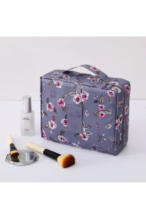 Damen-Make-up-Tasche mit Rosenmuster - 2