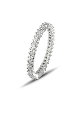 Damen-Ring aus 925er-Sterlingsilber, rund, rund - 2