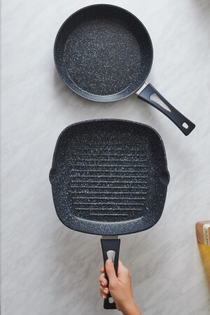 Defne Bio Granit Tava-grill Set Black 153.03.08.2721 - 6