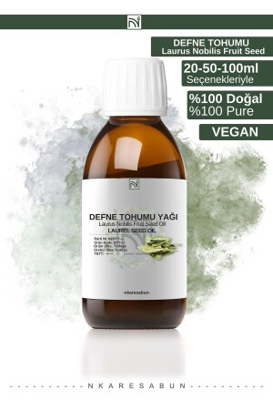 Defne Tohumu Yağı %100 Saf Doğal Soğuk Sıkım Yağı 100 Ml - 1