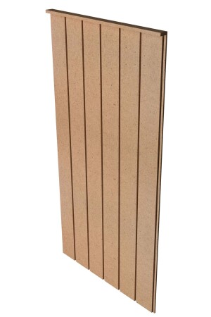 Dekoratif Duvar Paneli ( 54 X 105 Cm ) Boyanabilir Ahşap 10 Mm Ham Mdf Duvar Paneli - 4