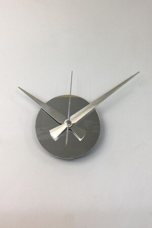 Dekorative 3D-Wanduhr, Plexiglas-Spiegel, Ersatz-Komplett-Silber-Mittelhalterung, geräuschlos, hochwertiger Mechanismus - 2