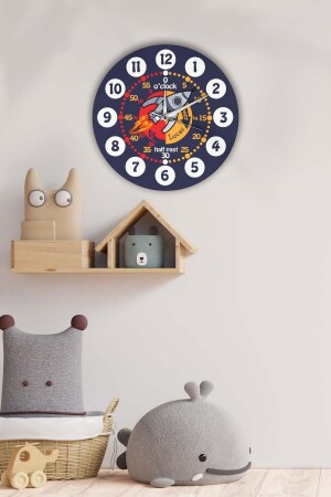 Dekorative Kinderzimmer-Wanduhr 30x30cm - 4