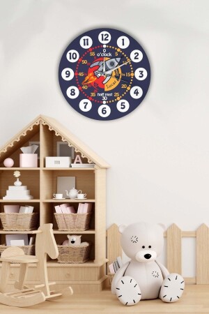 Dekorative Kinderzimmer-Wanduhr 30x30cm - 5