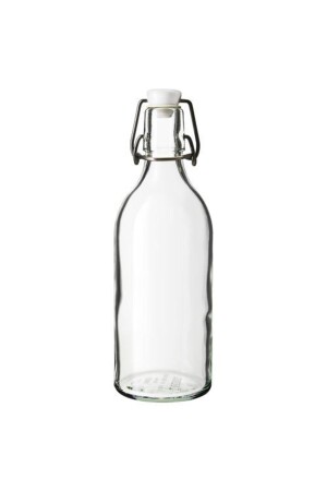 Dekorativer und praktischer Korken 0. 5-Liter-Glasflasche mit Verschlusskappe. Halbliter-Glasflasche mit Verschlusskappe - 3