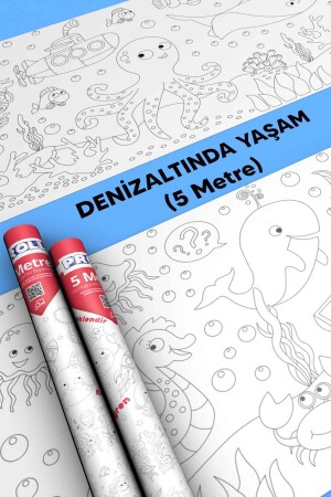 Denizaltı Boyama Kağıdı DNZALT01 - 5