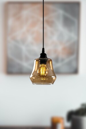 Denzel Special Design Sports Modern Smoked Glass Pendant Lamp Single Hall – Kitchen Kronleuchter bdenzel - 4