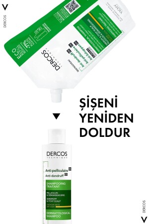 Dercos Anti-dandruff Kepek Karşıtı Bakım Şampuanı- Kuru Saçlar - Yeniden Dolum Paketi 500 Ml - 9