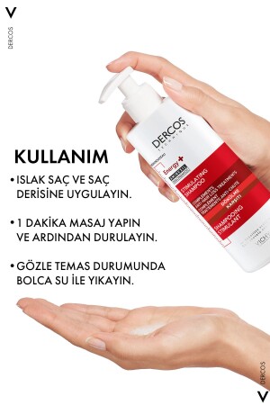 Dercos Energy- Saç Dökülmesi Karşıtı Şampuan - 500 ML Yeniden Dolum Paketi - 8