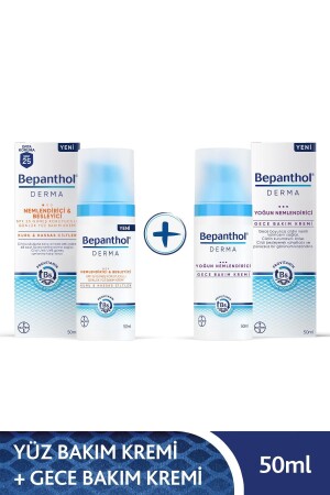 Derma feuchtigkeitsspendende und nährende Gesichtscreme LSF 25 50 ml + intensiv feuchtigkeitsspendende Nachtcreme 50 ml SET. BPTN. 28 - 1