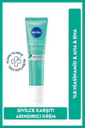 Derma Skin Clear 8 % Niacinamid Nachtpeeling Nachtreinigende Anti-Akne-Creme 40 ml 98756-08200-01 - 1