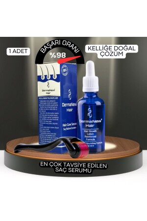 Dermanew Saç Gürleştirici Serum - Saç Losyonu - Saç Çıkartıcı - Saç Bakım Yağı - 1 Adet Roller - 3