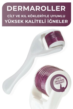 Dermaroller Beyaz Professional - Saç- Kaş- Sakal Serum Kullanıma Uygun Yeni Seri - 2