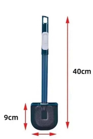 Deterjan Hazneli Bükülebilir Silikon Klozet Tuvalet Banyo Wc Küvet Temizleme Fırçası Doldurulabilir Duvara Monte Edilebilir - 5