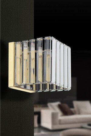 Diamond Double Color LED Square Gold Sconce 1605040012609 - 2