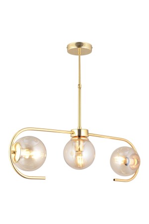 Diaspor 3-teilige goldene moderne Pendelleuchte für junges Zimmer, Schlafzimmer, Retro-Wohnzimmer, Kronleuchter 3948-03-GD - 4